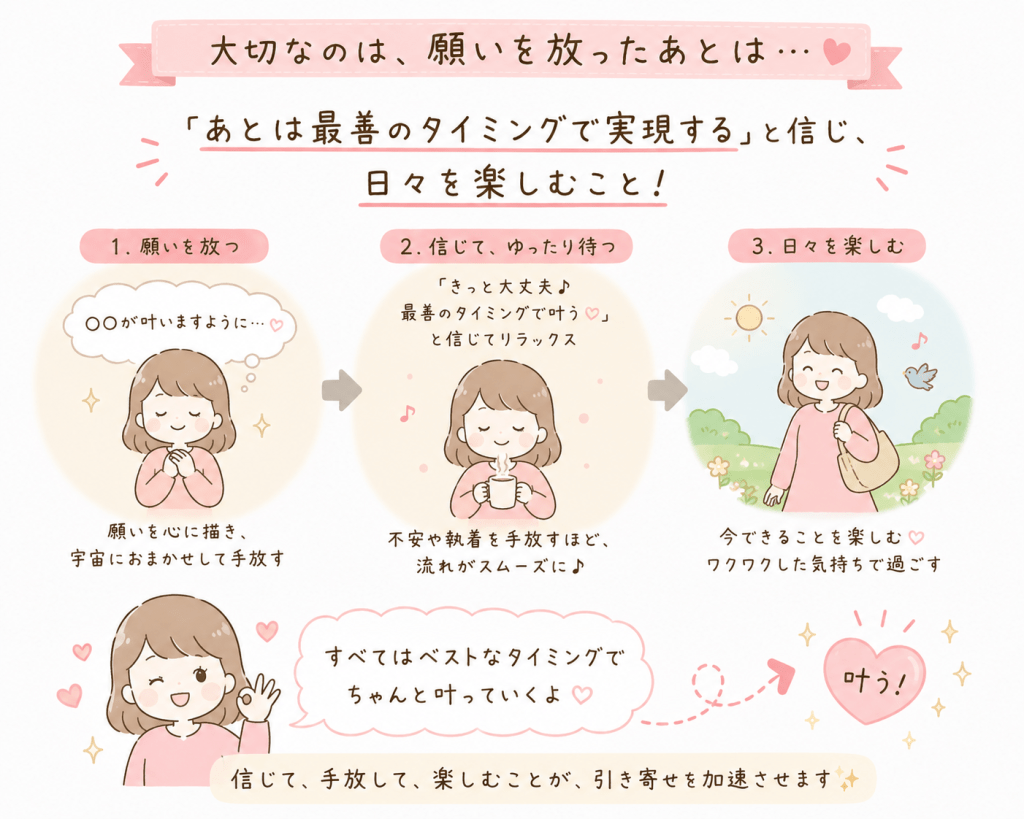 alt="引き寄せの法則を分かりやすく説明したイラスト"